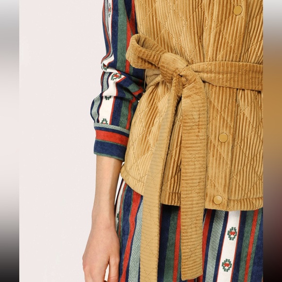 Cider Quilted Corduroy Belted Vest(NWT) - Picture 4 of 6